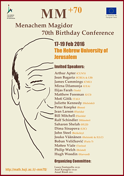 Menacham Magidor Bitrthday 70 Conference